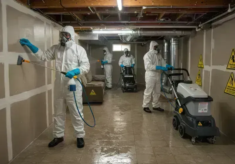 Basement Moisture Removal and Structural Drying process in Steelville, MO